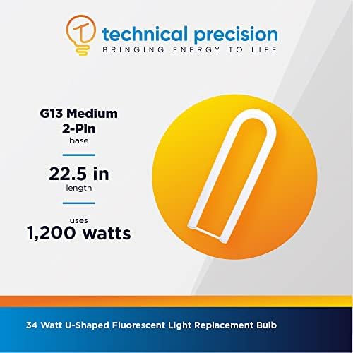 Tehnička preciznost 34-vatne fluorescentne sijalice u obliku slova U zamjena za GE F35CW / u / 6 /