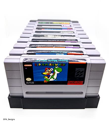 Držač za igru ​​za super Nintendo igre - drži do 10 igara - SNES prikazivačke ladice