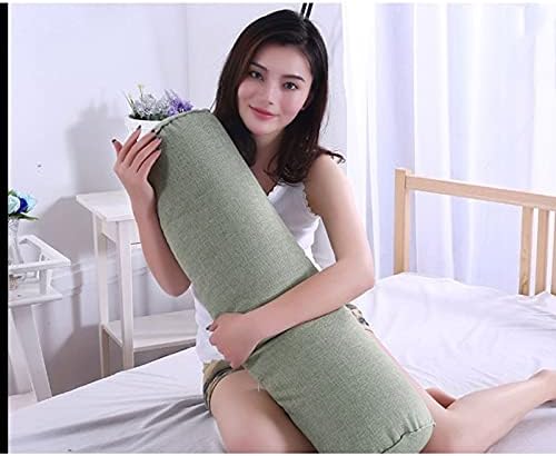 YFQHDD pamučni jute kružni cilindar za spavanje glave za spavanje jastuk za struk jastuk koji se može