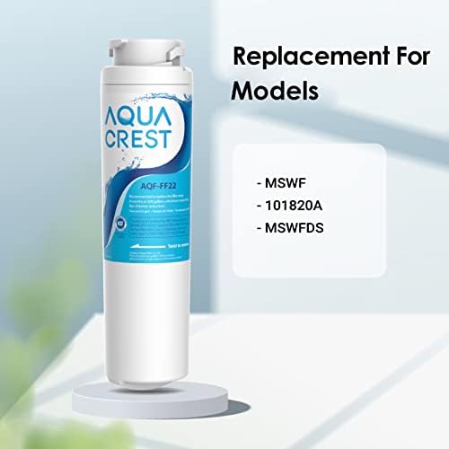 Aqua CREST Mswf Filter za vodu u frižideru, zamena za GE® MSWF SmartWater 101821B 101820a