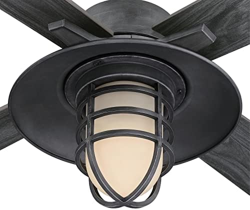 Westinghouse Lighting 7307000 Porto, zanatsko-stil zatamnjeni LED ventilator sa svetlom i daljinskim