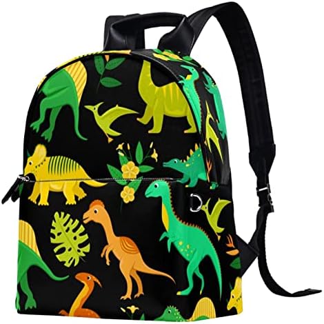 Tbouobt kožna putni ruksak lagani laptop Ležerni ruksak za žene Muškarci, Dinosaur Monstera crtana životinja