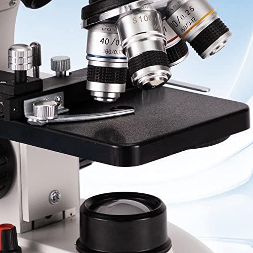 mikroskopi za odrasle, dvostruko LED osvjetljenje & dvoslojni mehanički stadij, biološki mikroskop za odrasle