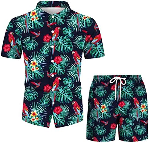 2023 Nova muška proljetna ljetna casual plaža casual majica s kratkim rukavima od tiskanih havajskih odijela