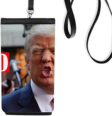 Američki predsjednik Zanimljiv sjajan slika Telefon novčanik torbica Viseće mobilne torbice