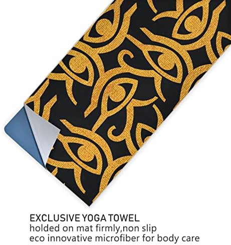 Pokrivač sa Augenstern Yoga, zlatni-horus-Eye-egipatski joga ručnik Yoga Mat ručnik