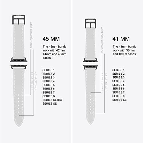 Donecli kožni bendovi kompatibilni sa Apple Watch Band series Ultra 8 7 6 5 4 3 2 1 SE | 49mm