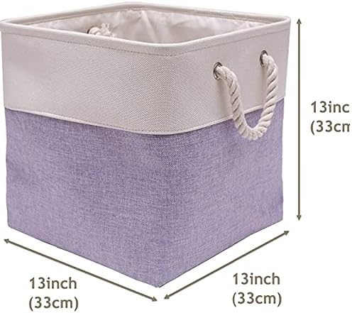Eeqemg velika kocka sklopiva košarica za pohranu posteljina od tkanine za pohranu organizatora kutije za skladištenje