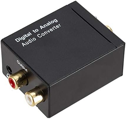 Hudiemm0b Digital za analogni audio pretvarač, 3,5 mm optički koaksijalni toslink digitalni za analogni