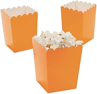 FUN Express Mini Narančasti pokcijske kutije - Party pribor - kontejneri i kutije - papirne kutije - 24