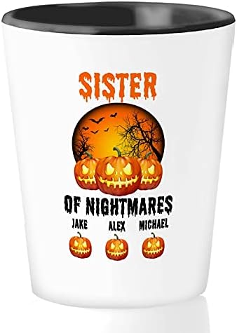 Personalizirano staklo za Noć vještica 1.5 Oz-sestra noćnih mora - Witch's Halloween Party Ghost Custom Pumpkin