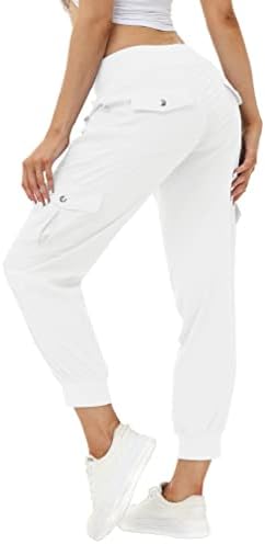 MoFiz ženske kargo pantalone lagan Joggers pantalone sa elastičnim strukom vanjski planinarenje atletske pantalone
