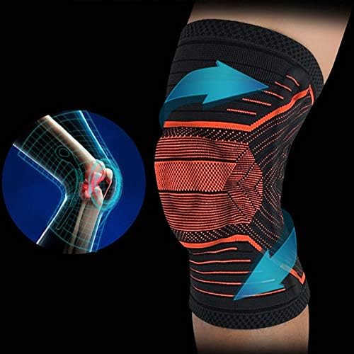 CCBuy 1 par Sportska zaštitnica koljena Brace Silikonska opruga koljena košarka pletena kompresija elastična