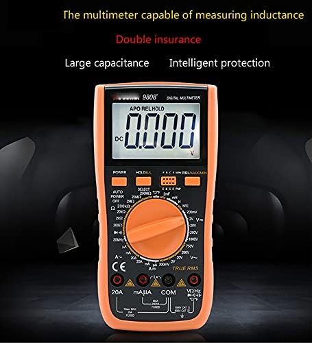 SLSFJLKJ 9808+ High Precision Digitalni multimetar 2000UF CAPACIMETEL 20MHZ Frekvencijsku temperaturu i mjerenje