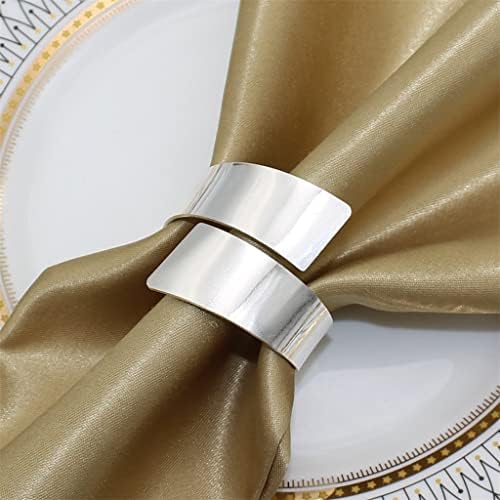 ZlxDP prstenje sa salvetom set okruglih prstenova držača za salvete za praznične božićne bračne