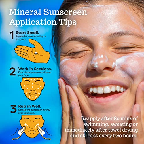 SPF 45 every Day Shimmer Mineralna krema za sunčanje | 2.5 Fl oz biorazgradiva, bez parabena & Reef sigurna