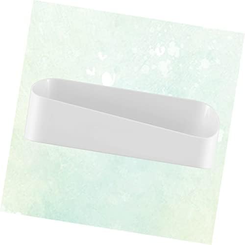 Cabilock 3pcs Držač plastični šampon Oblik kupaonice Bijeli besplatni geometrijski nosač sapuna