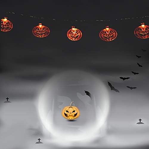 Svjetla Za Žice Za Noć Vještica， Ghost, Pauk, Šišmiš, Vilinska Svjetla Od Bundeve，Halloween Decor Led Svjetlosni