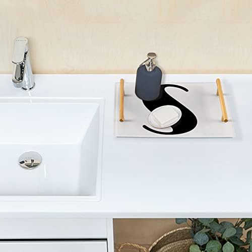 Dallonan akril u kupaonici, pravokutni crni slovi Dekorativne ladice sa zlatnim ručkama za kuhinju sa hranom
