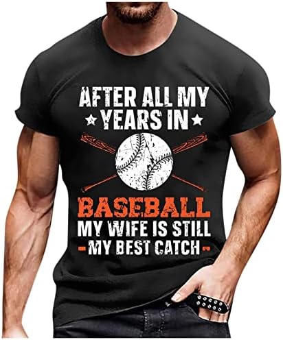 Muška majica Bejzbol Tata pismo štampana košulja Casual par Hip Hop kratki rukav majica, plima kratki rukav