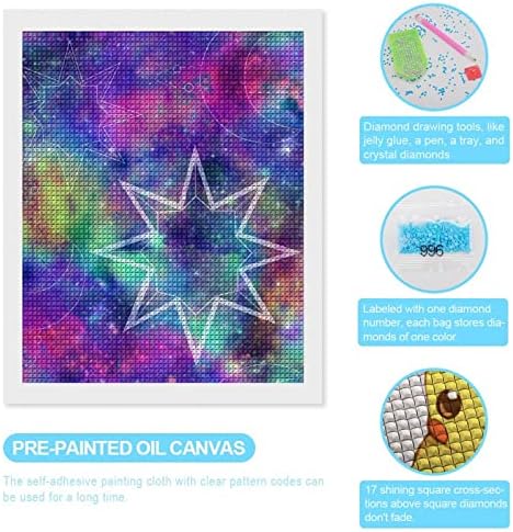 Constellation Galaxy Print 5D DIY dijamantsko slikarstvo crtanje kompletni Broj bušilica slike
