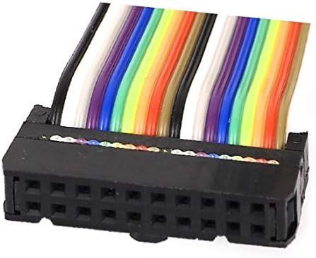 X-DREE 1.4 ft 14 Pin 14 Way F / F konektor IDC Flat Rainbow Ribbon Wire 2pcs(1.4 ft 14 Pin 14 Way