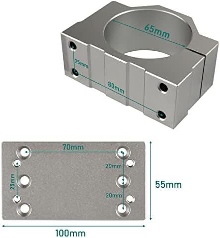 65mm promjer aluminijski nosač vretena za Anolex CNC usmjerivač 3020-EVO