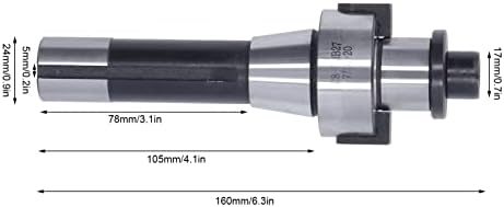 BOTEGRA MILL adapter, otpornost na habanje dvostruki bočni klip Key R8 Shank Shell Mill Arbor Holder Molybden
