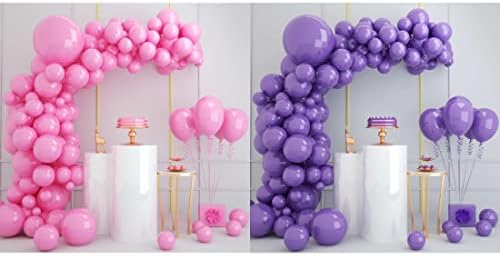 Nabavite ljubičaste balone da napravite ružičasti ljubičasti balon vijenac