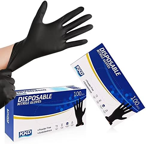 KKD jednokratne nitrilne rukavice crne, bez lateksa & bez praha za kuvanje , čišćenje, rad