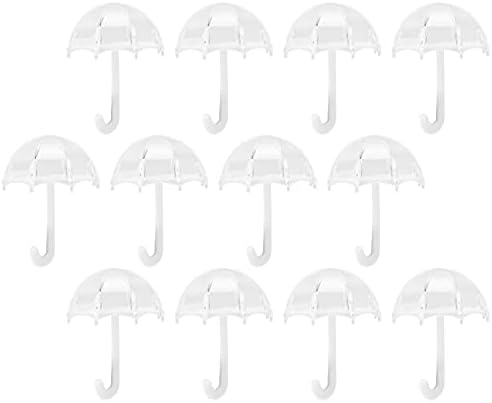 Zerodis Clear Plastična tegljača, Umbrellas Fileble Sundbellas Favors Candy Container Mini skladišni
