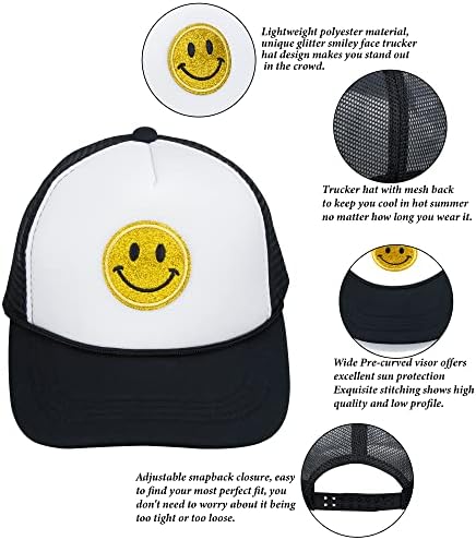 Fgss Snapback sa smajlijem - kamiondžija-šešir za muškarce i žene-podesive mrežaste bejzbol kape