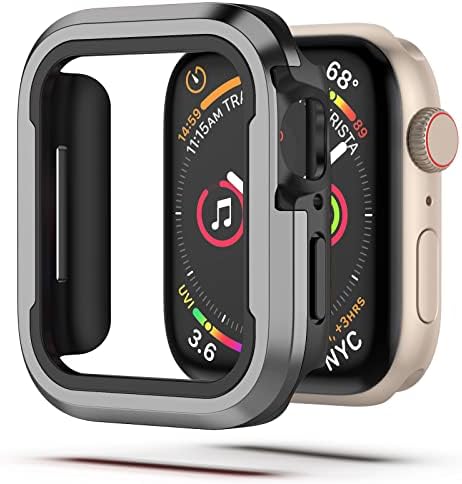 Za Apple Watch serija ultra 8 7 6 5 4 SE Čvrsto metalni aluminijski okvir + otporan na udarce TPU
