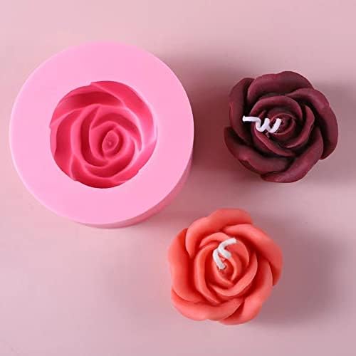 3D Rose sapun za svijeće rastopiti silikonski kalup čokoladni mousse torta od kalupa ukrašavanje smola