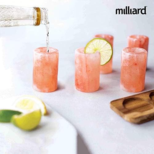 Miliard 6 paket Premium Himalayan Sol čašice, Pink Tequila čašice, čine tekilu za piće jednostavno