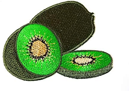 Prilično slatko Kiwi voće zeleni logotip vezeni sašivani na željezo na zakrpa za ruksake Jeans odjeća itd.