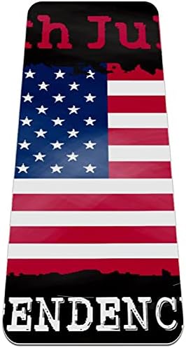 Siebzeh Grunge 4. Juli pozadini američka zastava Premium debeli Yoga Mat Eco Friendly gumene