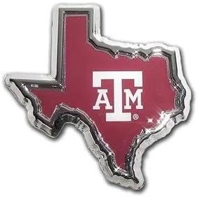 Teksas A & M Aggies TEXAS u obliku slova metala u obliku hroma