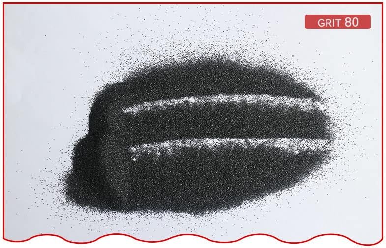 80 Crni aluminijum oksid 10lbs/4.5 kg abrazivni abrazivni medij za uklanjanje prašine srednji