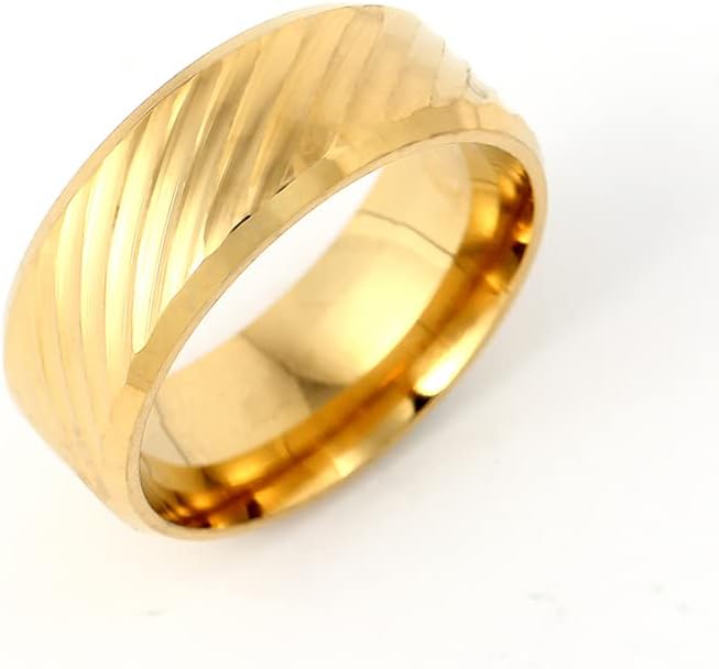 Koleso 8mm Zlatni prsten u boji Vodeni prstenovi za muškarce i žene-74917