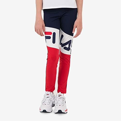 Fila baštine djevojke Atletski Stretch Jersey Legging sa blokiranje boja djecu odjeću