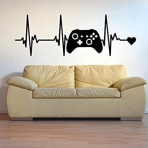 Heartbeat video game kontroler zidna naljepnica zona za igru Gamer Joystick Gamepad zidna naljepnica