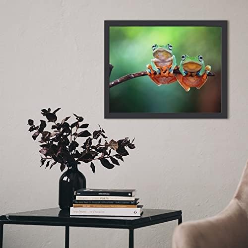 Žaba stabla, leteće žablje drvena slika okvira za umjetničko djelo s slike zaslona za dom off offcce Dekorativni