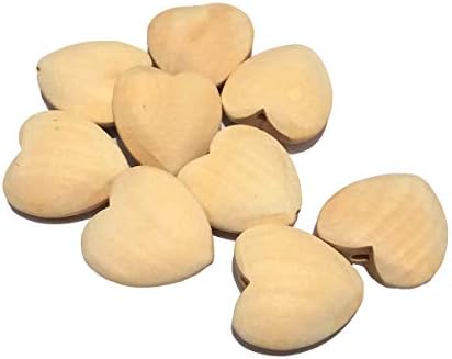 Arakierst 100kom prirodno 20mm nedovršeno Drvo srca perle sa rupama ekološki drveni materijali za predaju DIY beading Craft Accessories