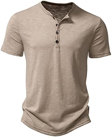 Muški ljetni polo T majica casual kratkih rukava Tee vrhovi patentni vrat opušteni fit golf polos