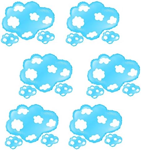18pcs Bijeli oblačni balon Plavo nebo vrijeme za dječake Djevojke Djevojke za bebe tuširanje Rođendanski