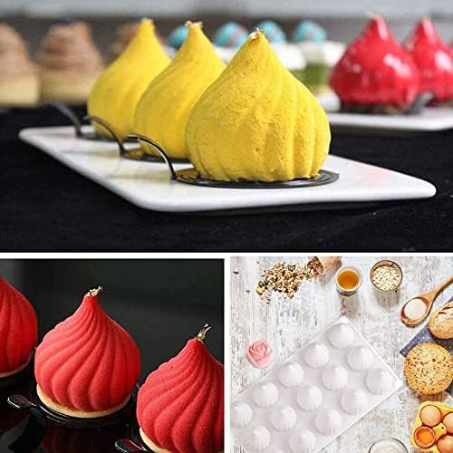 3D luk silikonski kalup za pečenje mousse torte za torte, 3D kalupi za pečenje desertni kalupi za