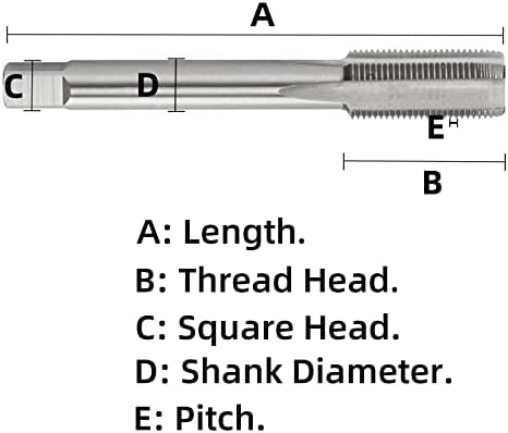 Aceteel metrički navoj dodirnite M38 x 1,5, HSS mašina Dodirni desnu ruku M38x1,5mm