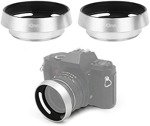 Pomya objektiv za leće za Leica2 kom. Aluminijska legura 43mm Srebrna kamera Metalna sočiva kapuljača za kapuljaču