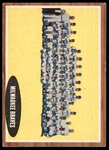 Milwaukee Braves TC kartica 1962 TOPPS 158 - Bejzbol kartice u ploči